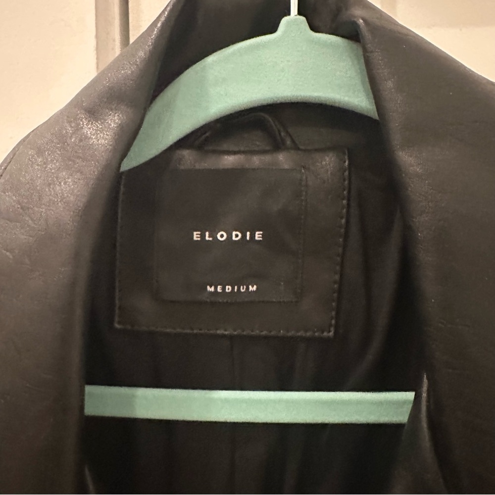 Elodie Black Faux Leather Jacket - Picture 2 of 4